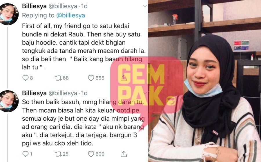 Baju Dari Orang Yang Meninggal Akibat Kemalangan Beli Dari Bundle Kawan Gadis Ini Diganggu Makhluk Halus Gempak
