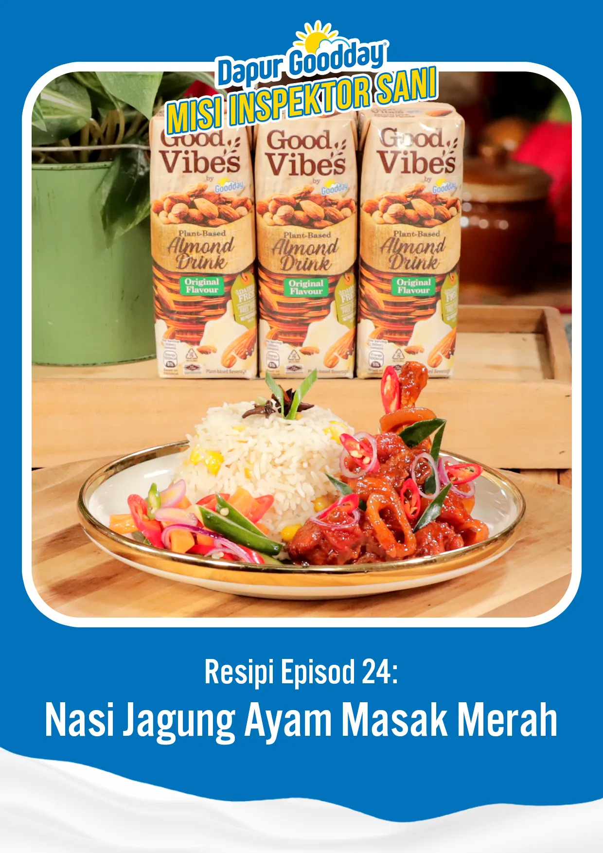 Resipi Episod 24: Nasi Jagung Ayam Masak Merah