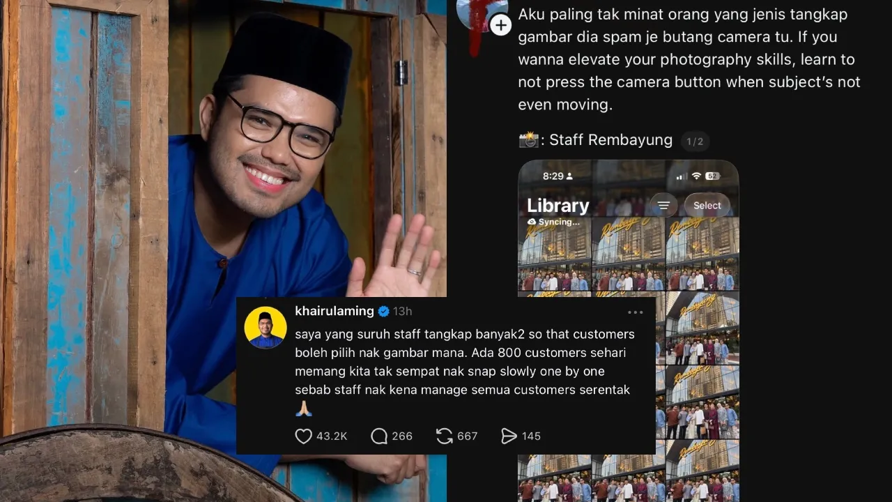 Khairul Aming jawab isu foto spam staff Rembayung