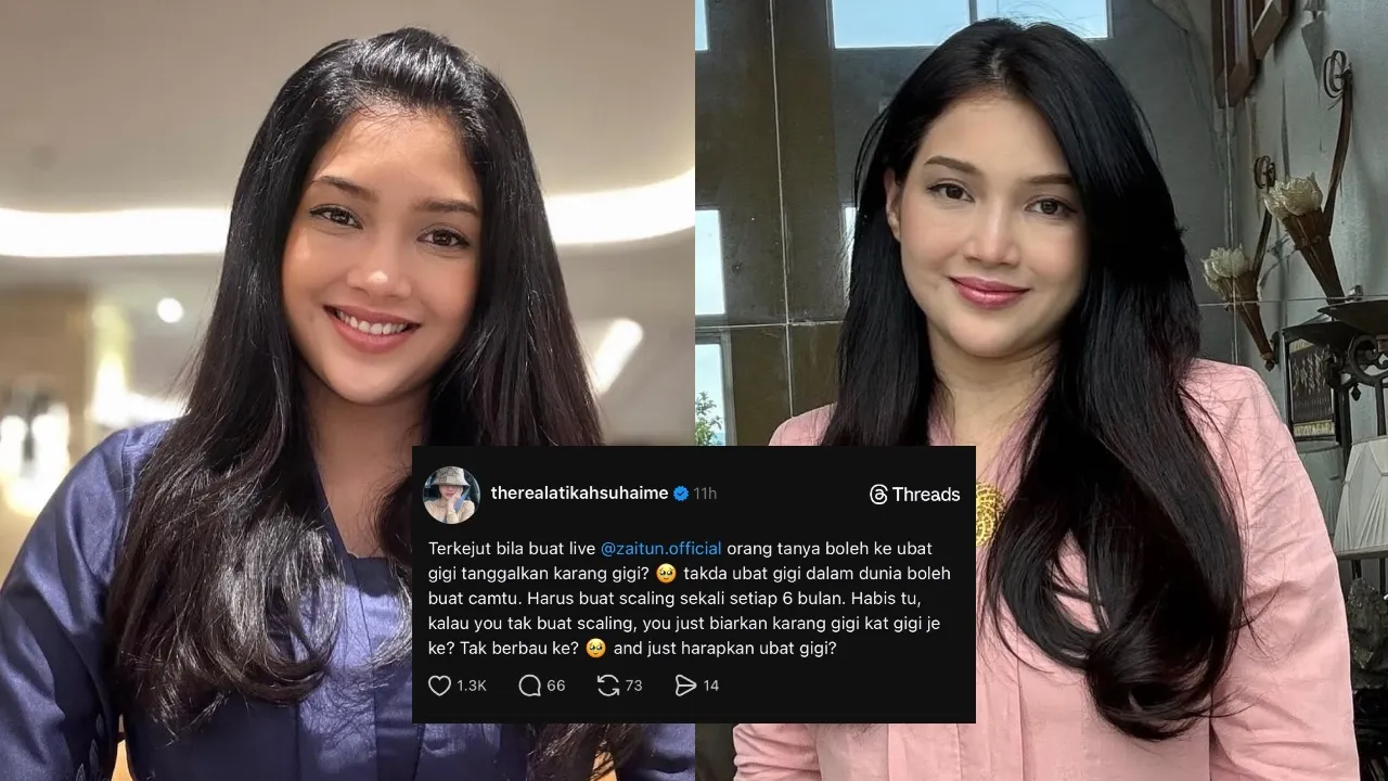 Atikah Suhaime scalling gigi