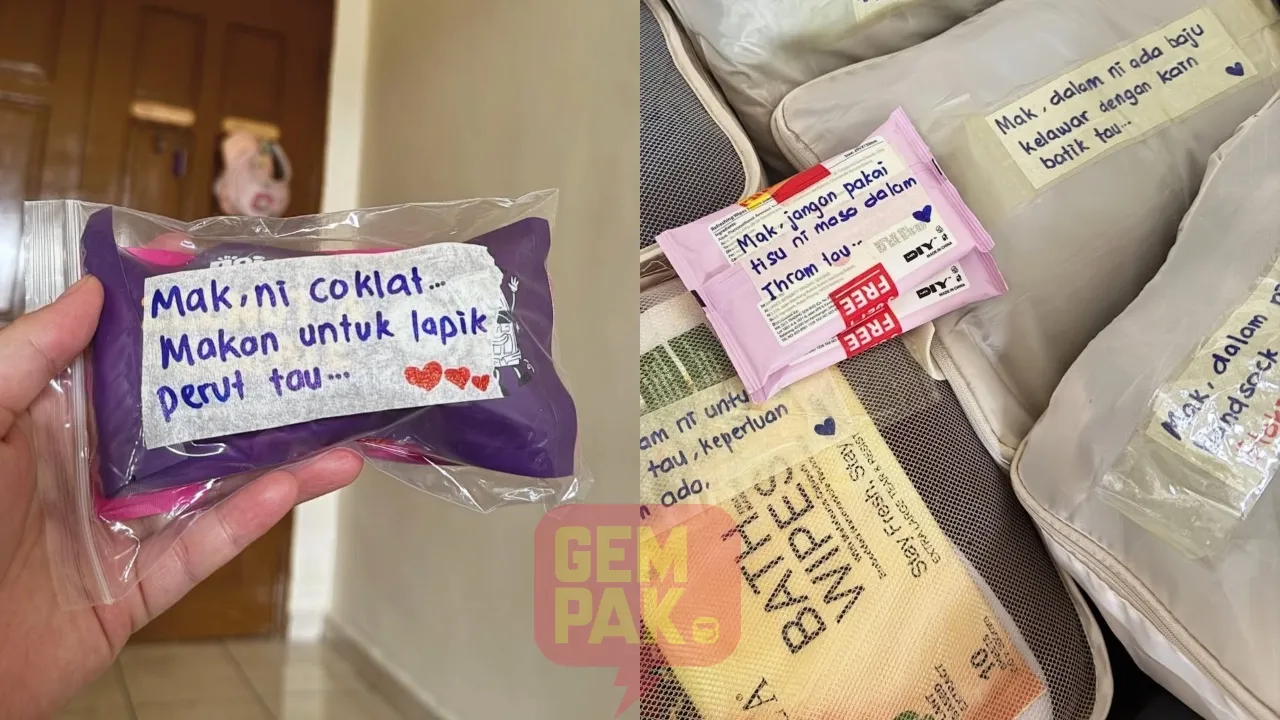 Anak label barang mak tular