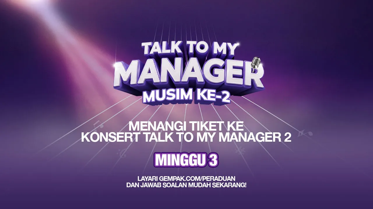 GMW Giveaway - Konsert Talk To My Manager 2 Minggu 3 