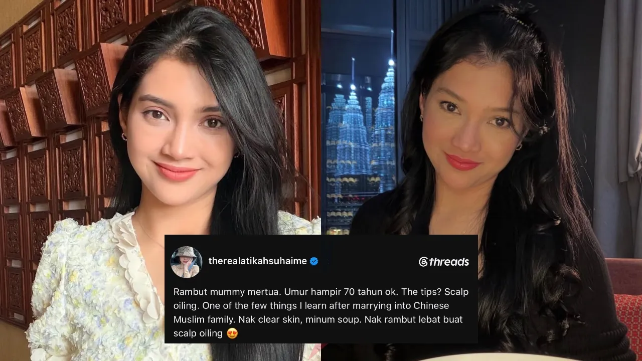 Atikah Suhaime rambut lebat