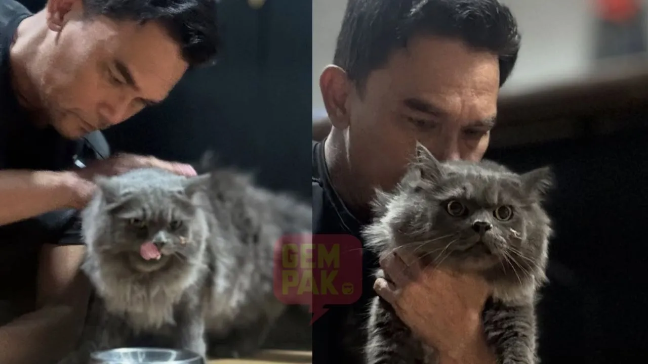 "Alhamdulillah, Kilau Balik Sendiri" - Azhan Rani Lega Kucing Kesayangan Sudah Pulang