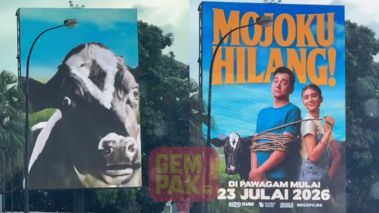 “Weh Terkejut Dia Muncul…” - Mojo ‘Keluar’ Dari Papan Tanda Buat Ramai Terhibur