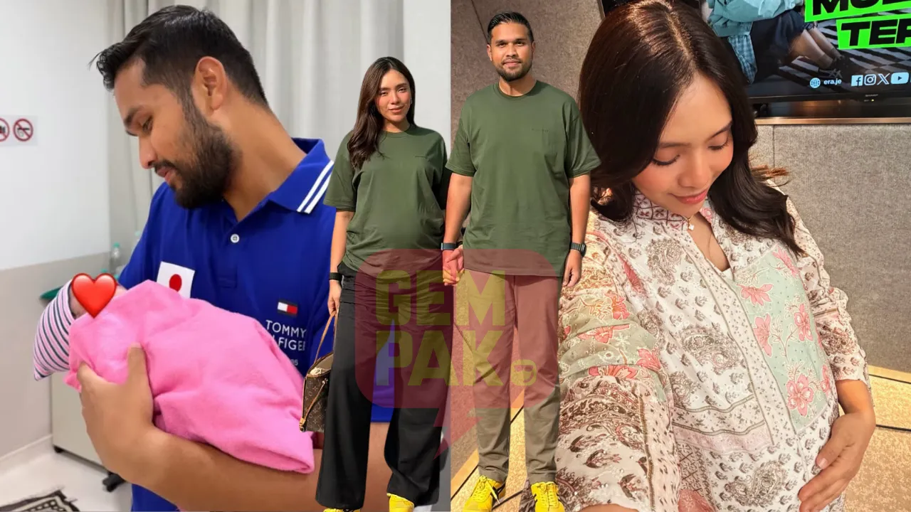 Berita gembira itu dikongsikan sendiri oleh suaminya, Azman Azeez menerusi satu hantaran di Instagram.
