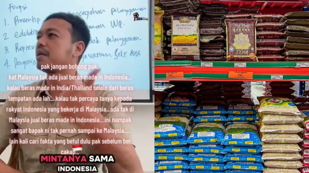 Indonesian Teacher Faces Backlash Over Claims Indonesia Supplied Top-Quality Rice to M'sia at Discounted Prices