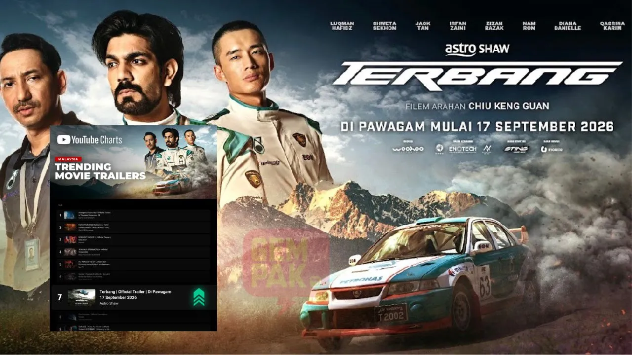 Belum Tayang, Treler TERBANG Masuk Top 10 Trending Di Youtube