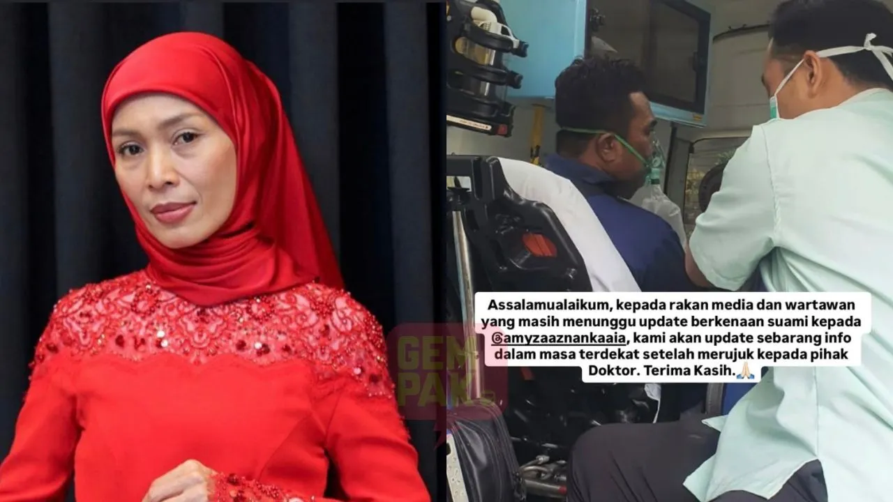 Suami Amyza Aznan Dilaporkan Kritikal, Kini Ditidurkan Di Hospital Kuala Lumpur