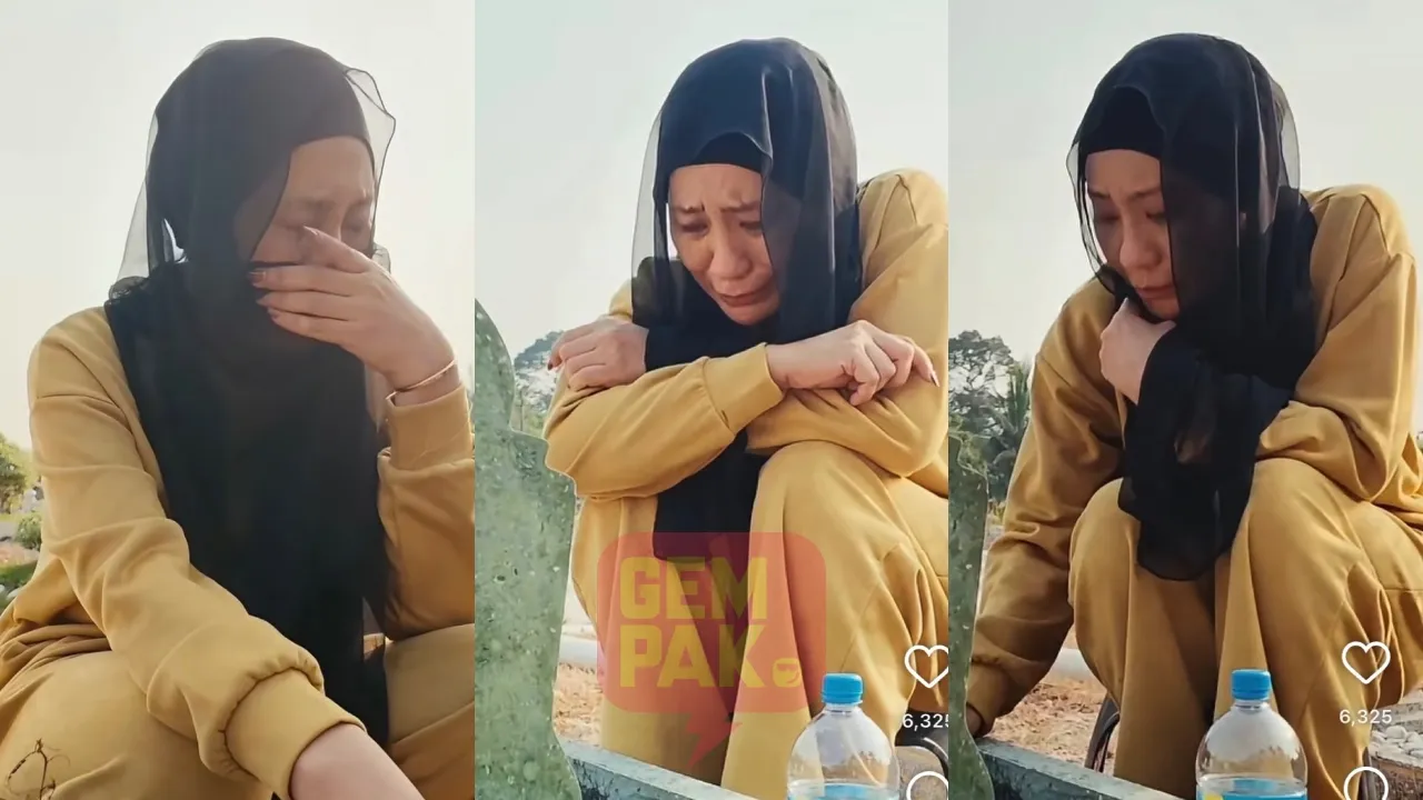 Air Mata Mengalir, Amelina Tak Dapat Tahan Sebak Lawat Pusara Maya Matahari - “Aku Tak Boleh ‘Move On’ Langsung Sebab…”
