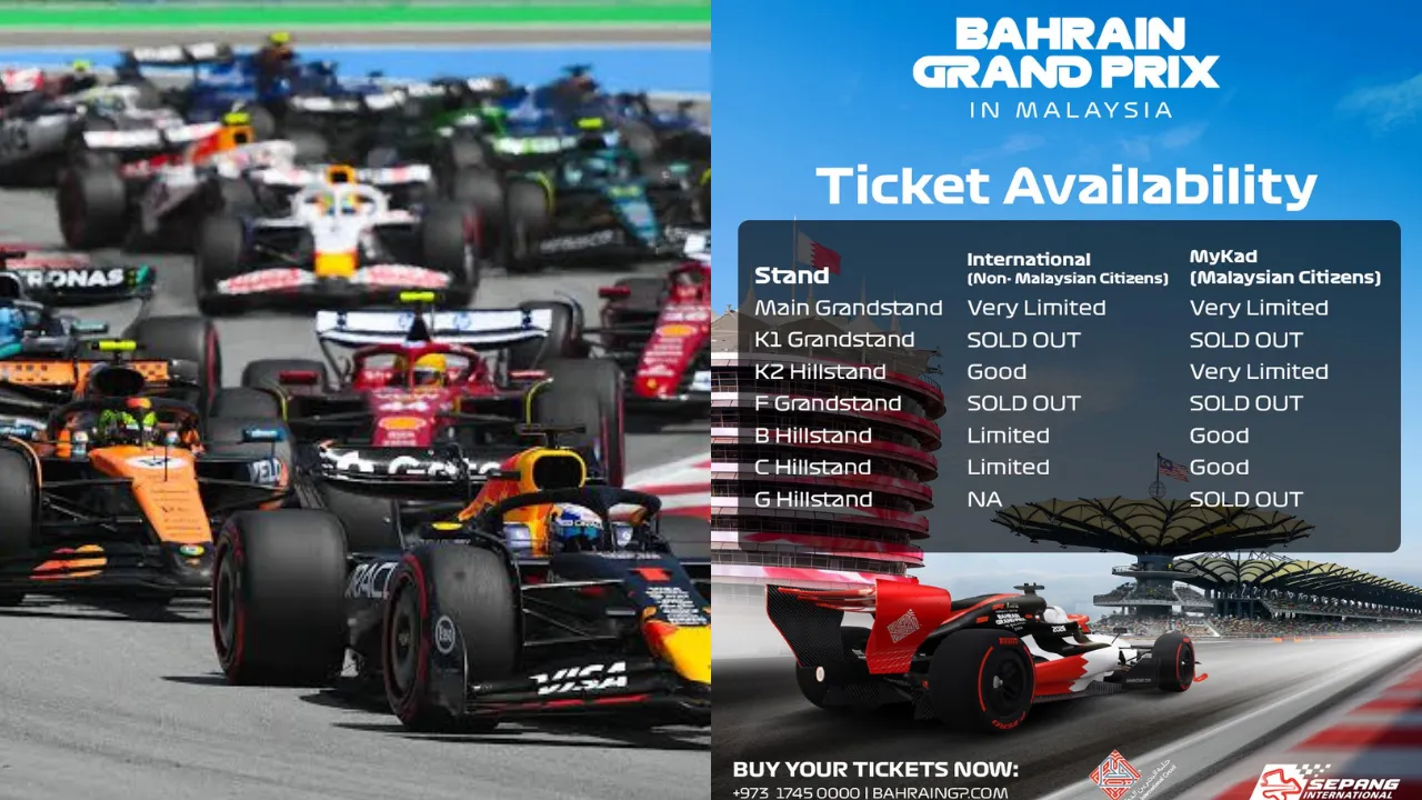 Madani F1 Tickets Fully Sold Out, Only Four Seating Areas Remain on Sale