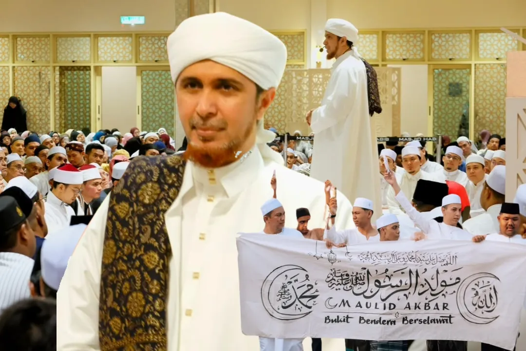 Habib Ali Zaenal Abidin Antara Tarikan, Lebih 3,000 Jemaah Hadir Maulid Akbar Bukit Bendera