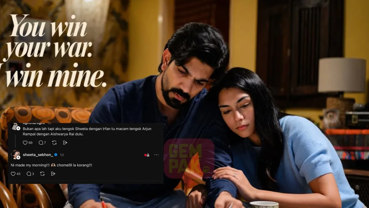 Peminat Suka ‘Chemistry’ Irfan Zaini-Shweta Sekhon, Ada ‘Old School Bollywood Vibes’ - "Macam Arjun Rampal & Aishwarya Rai"