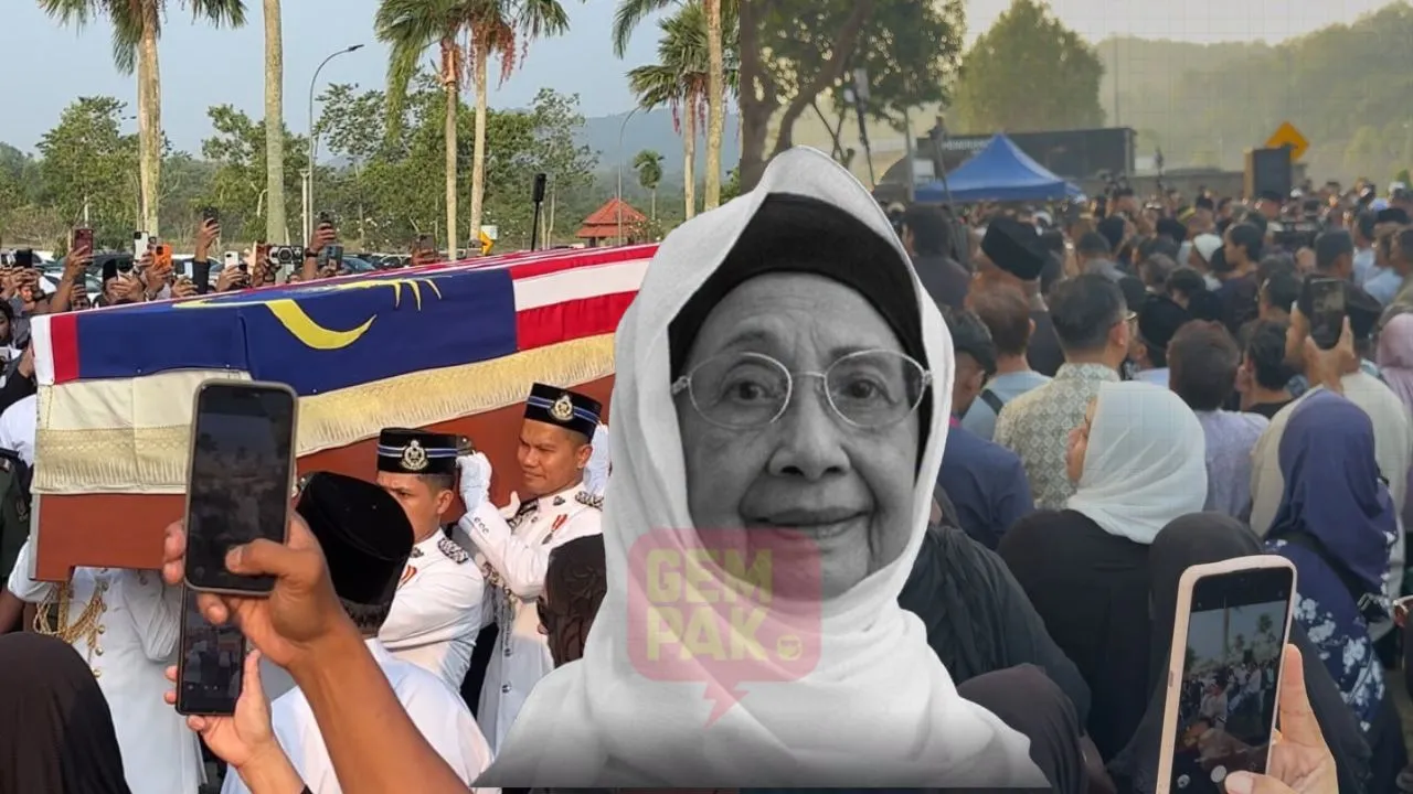 Jenazah Tun Dr. Hasmah Selamat Dikebumikan Di Pusara Negara, Ribuan Hadir Beri Penghormatan Terakhir