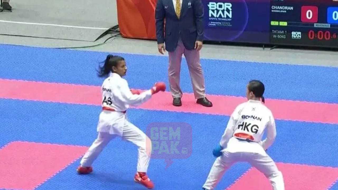 Sukan Asia: Atlet Karate Shahmalarani Butir Emas Ketiga Negara!