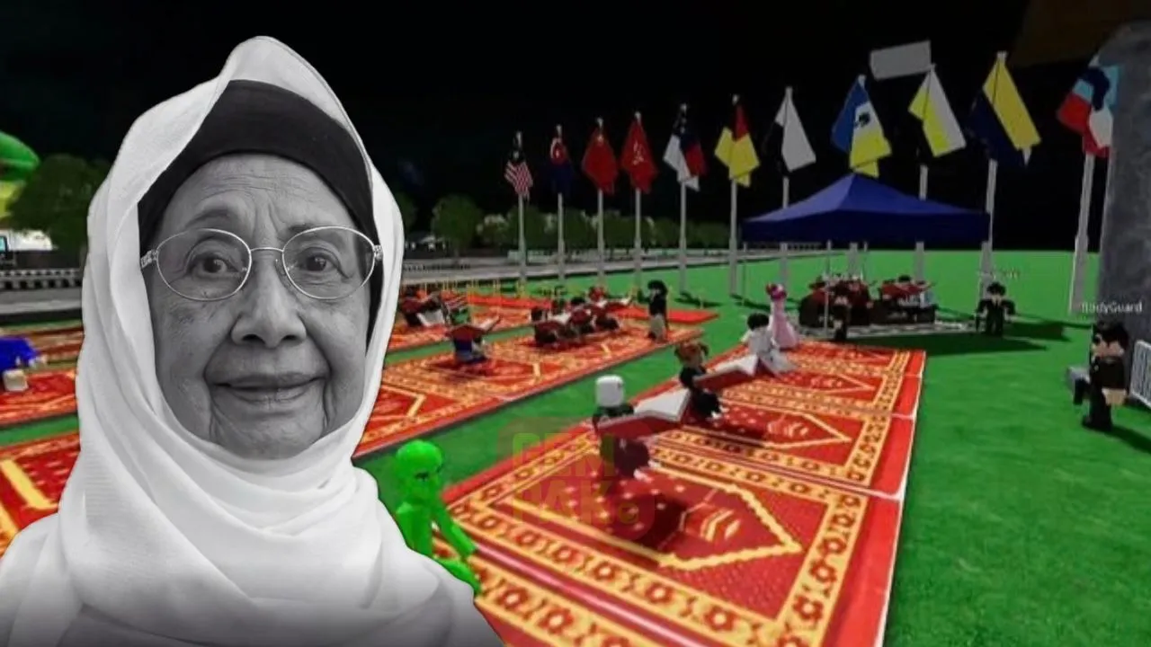 Anjur Majlis Bacaan Yasin Buat Allahyarhamah Tun Dr Hasmah Menerusi Permainan Roblox, Individu Raih Pujian Ramai