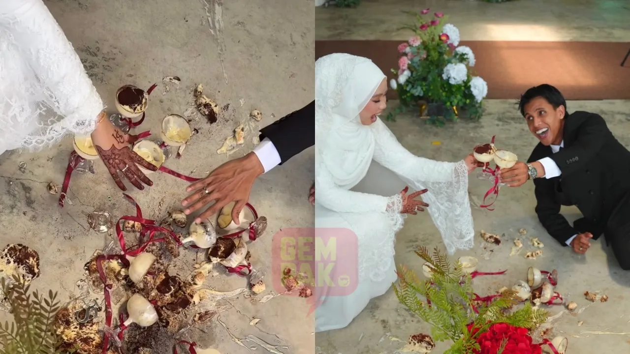 Tiramisu Tower ‘Sembah Bumi’, Pasangan Pengantin Dipuji Kekal Tenang - “Kalau Saya Di Tempat Dia, Dah Nangis”