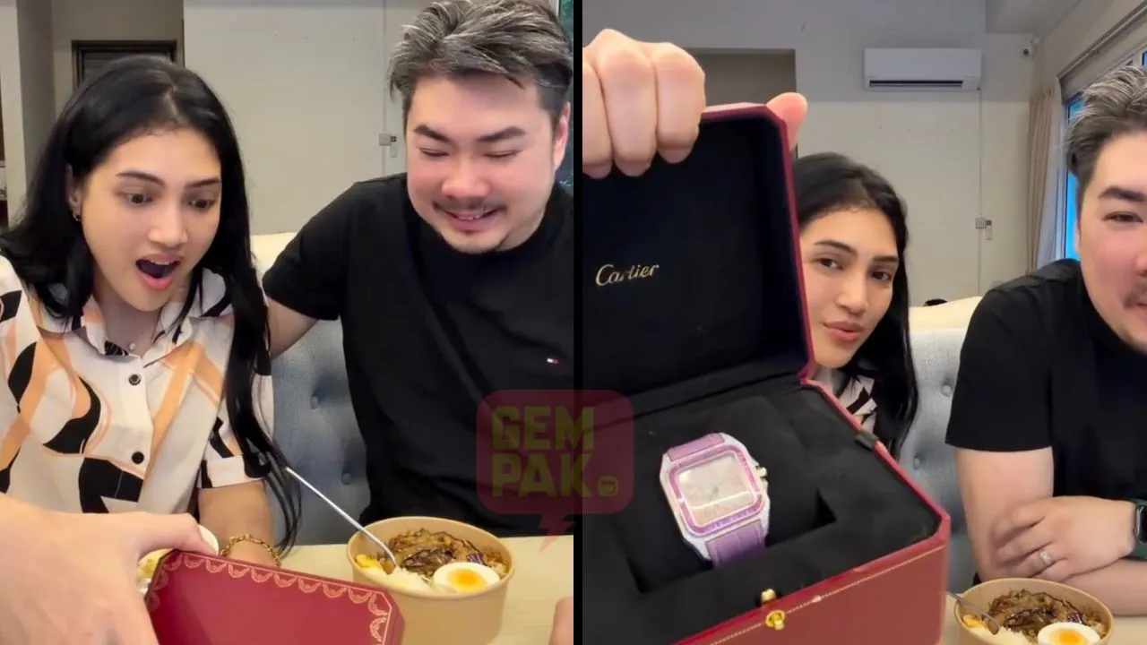 Suami Buat Kejutan Hadiahkan Jam Cartier Buat Atikah Suhaime, Netizen Sebak Tengok - “Awak Isteri Yang Terbaik…”