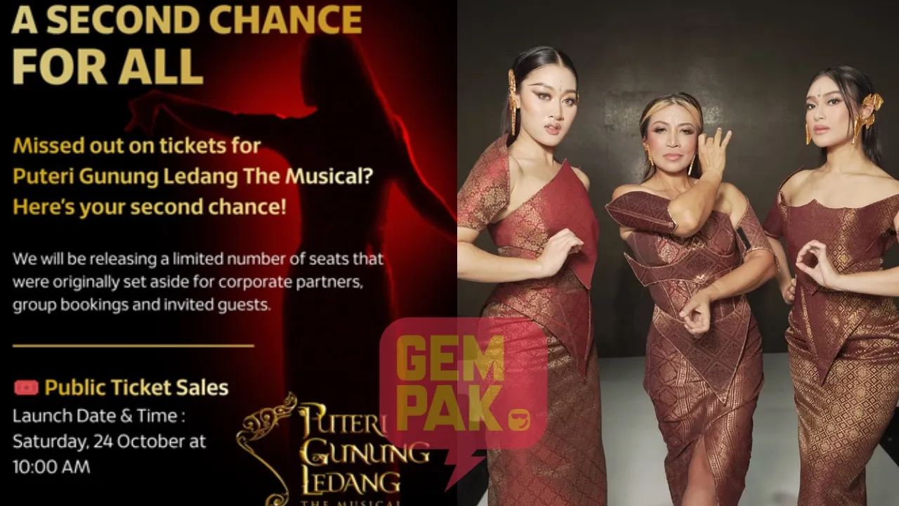 Peluang Kedua Buat Peminat! Tiket Terhad Puteri Gunung Ledang The Musical Kembali Dijual Kepada Umum