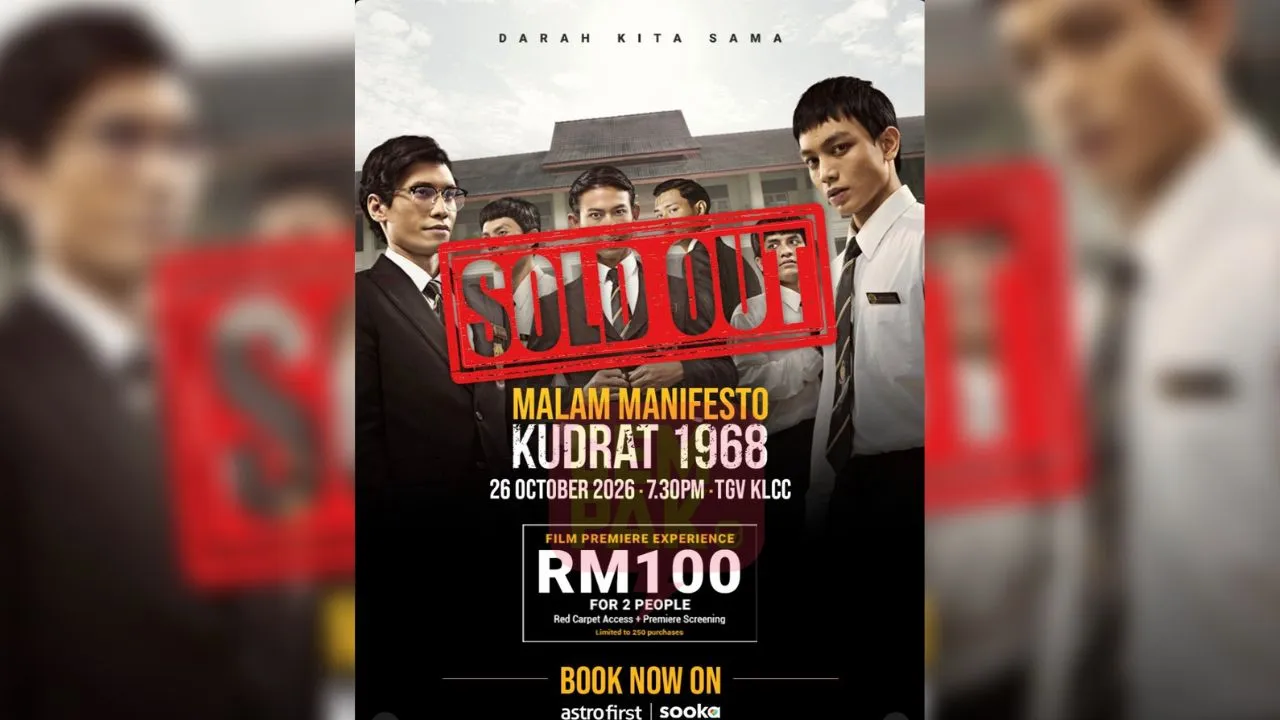 Tiket Malam Manifesto KUDRAT 1968 Sold Out Dalam Masa Kurang 1 Jam!