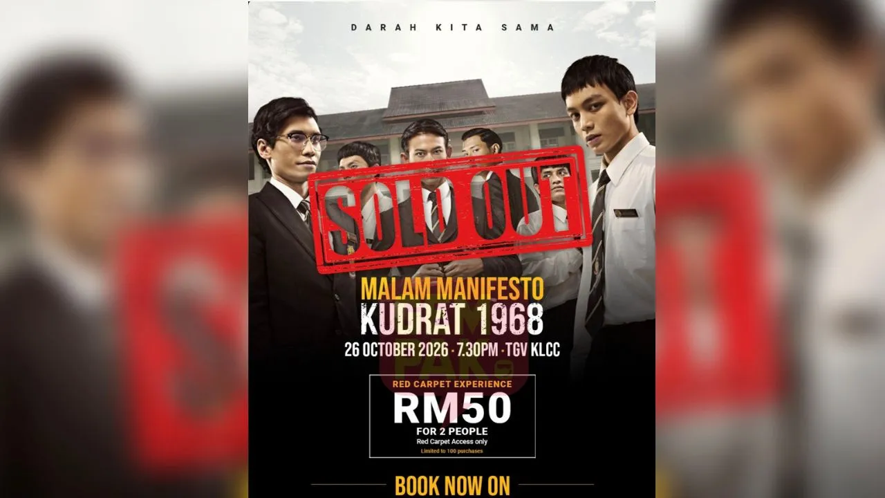 Tiket Akses Karpet Merah Malam Manifesto KUDRAT 1968 ‘Licin’ Dalam Masa 40 Minit!