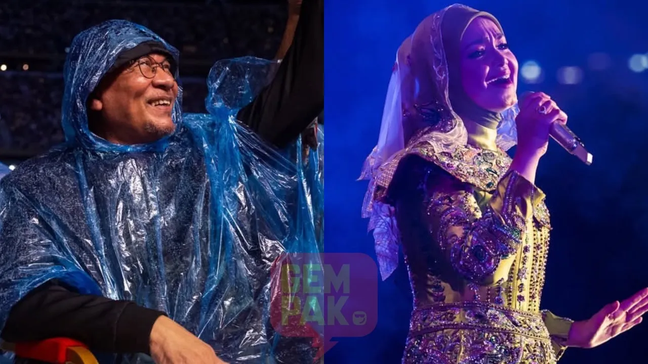 Anwar Ibrahim Puji Persembahan Siti Nurhaliza, Peminat Tetap Setia Walaupun Hujan – “Hebat Datuk Seri Siti, Hebat Juga Semangat Peminatnya”