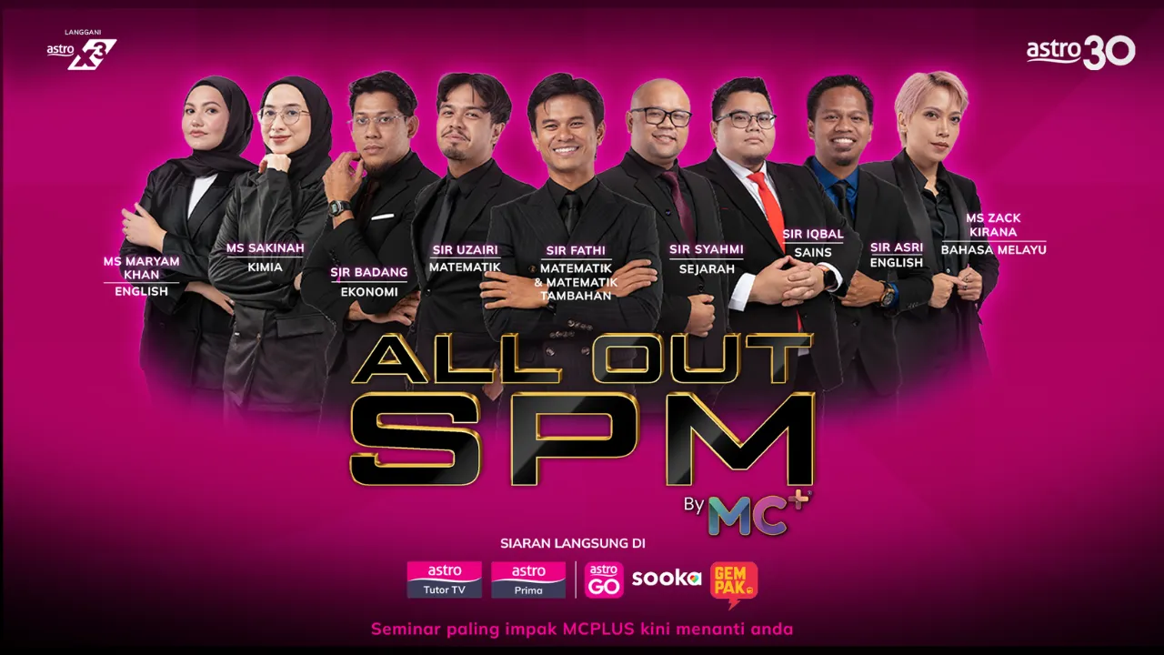 Astro Bawakan All Out SPM By MC+ Kepada Pelajar Di Seluruh Malaysia Menjelang Peperiksaan SPM