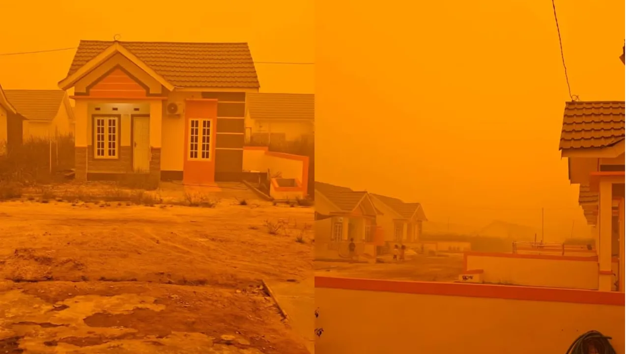 Kalimantan's Orange-Tinted Sky Looks Like Another Planet as API Climbs Above 1,200