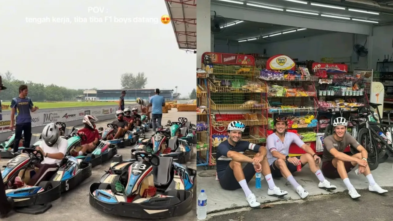 Cycling, Golfing & Even Convenience Store Runs: Here's How F1 Drivers Have Been Spending Their Time in Malaysia
