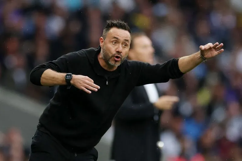 SOCCER-ENGLAND-TOT-NEW:Soccer-Spurs' second-half collapse shows size of De Zerbi's task