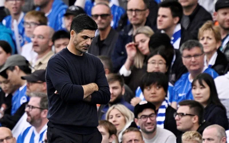 SOCCER-ENGLAND-BHA-ARS:Soccer-Arteta vows Arsenal will learn from chastening Brighton defeat