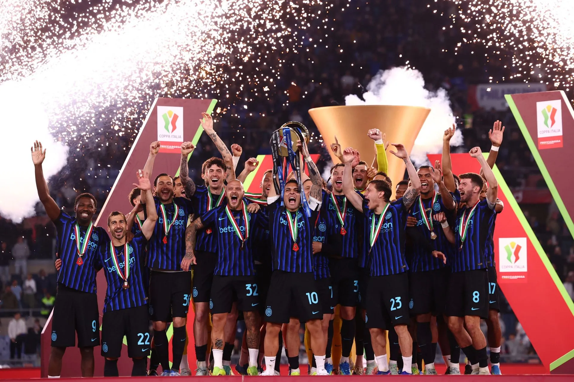 Inter ease past Lazio to win Coppa Italia and seal double
