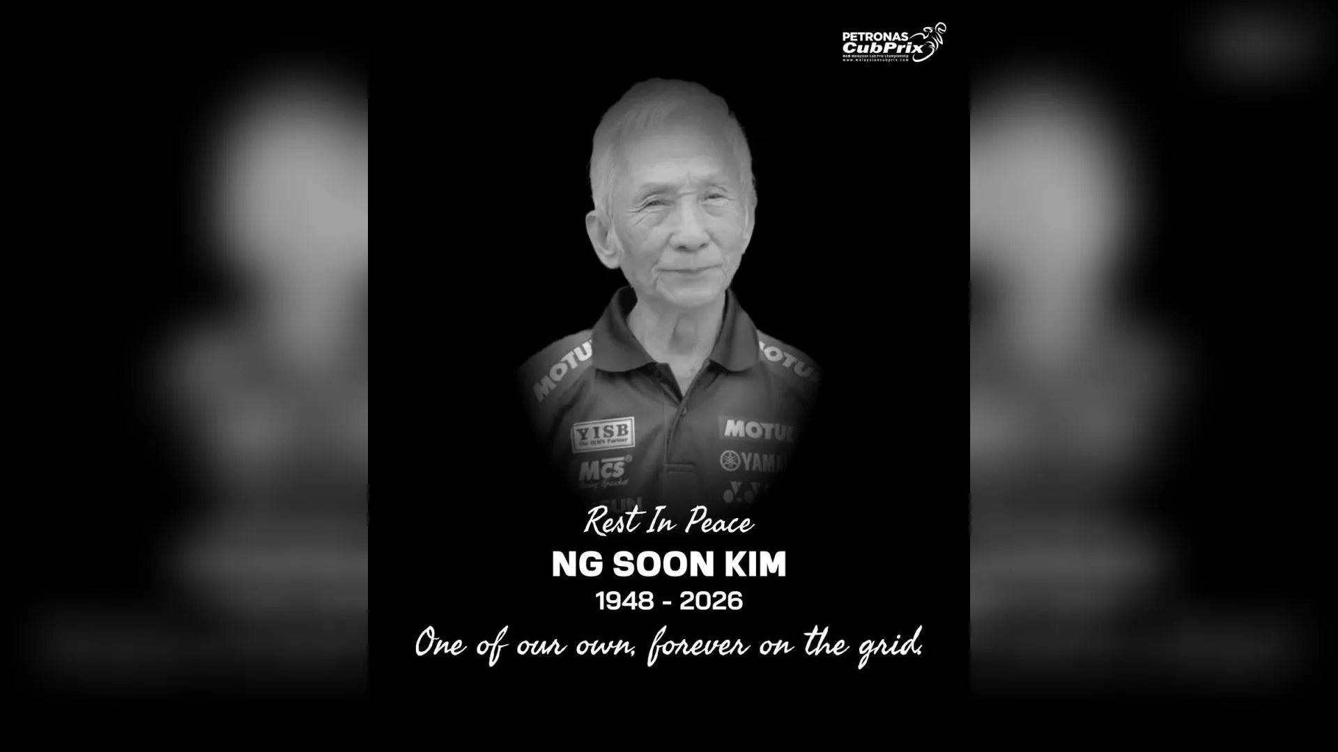 Dunia permotoran negara berduka, Ng Soon Kim meninggal dunia