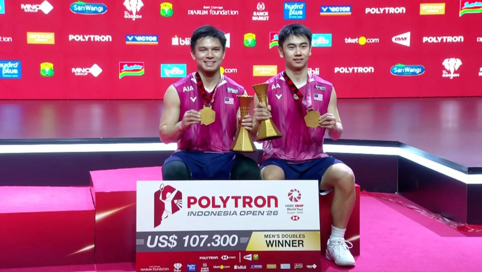 Terbuka Indonesia: Tahniah! FeiDin bawa pulang wang besar!