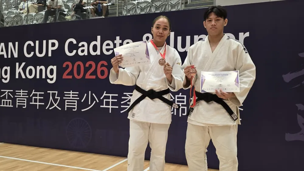 Dua pelapis judo negara naik podium di Hong Kong 