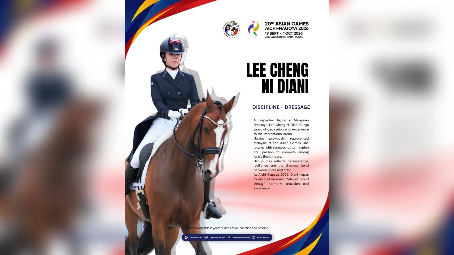 Sukan Asia 2026: Kembali tunggang kuda selepas 15 tahun, ibu empat anak kini taruhan ekuestrian Malaysia di Aichi-Nagoya
