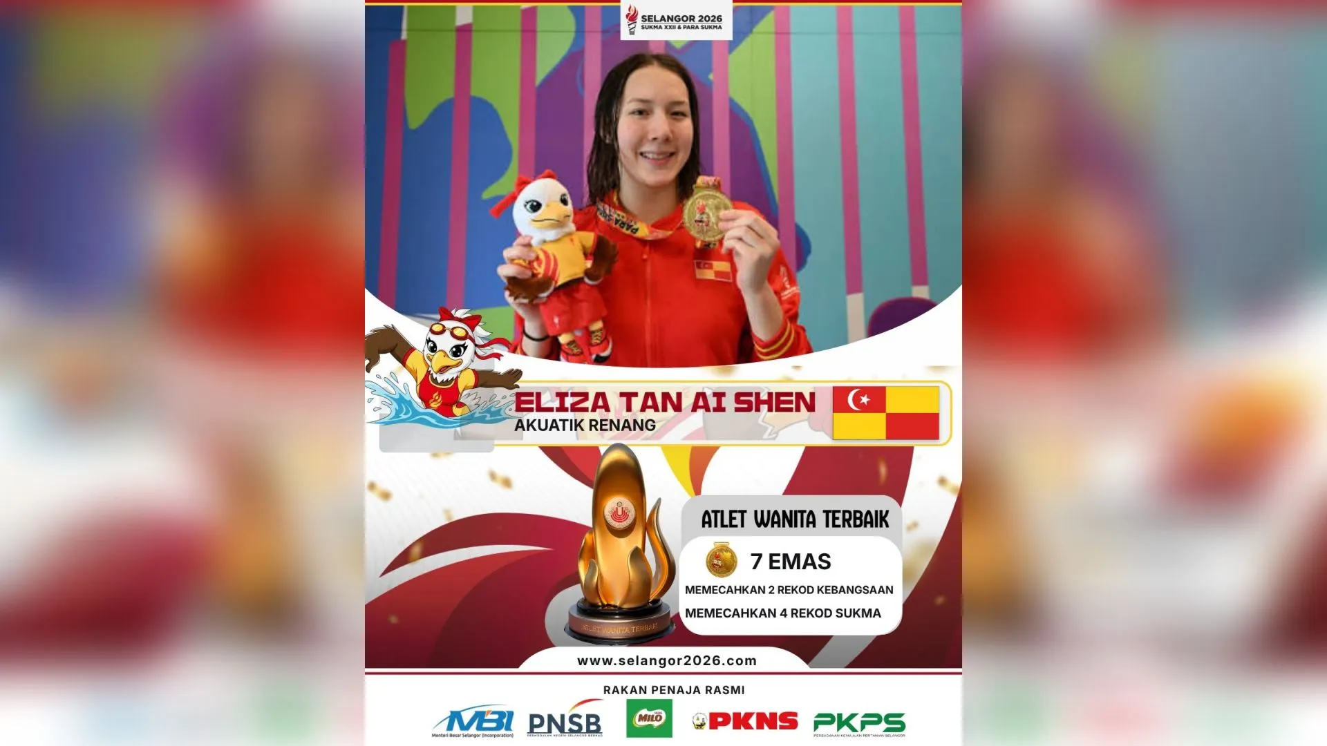 Selangor 2026: Eliza Shen -- Permata baharu di kolam renang