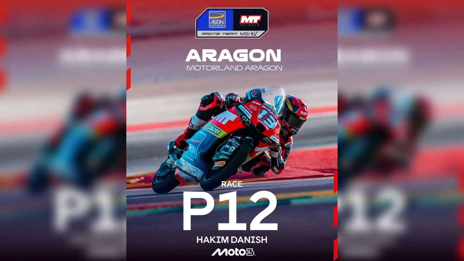 Moto3: Hakim Danish tamatkan perlumbaan di tempat ke-12