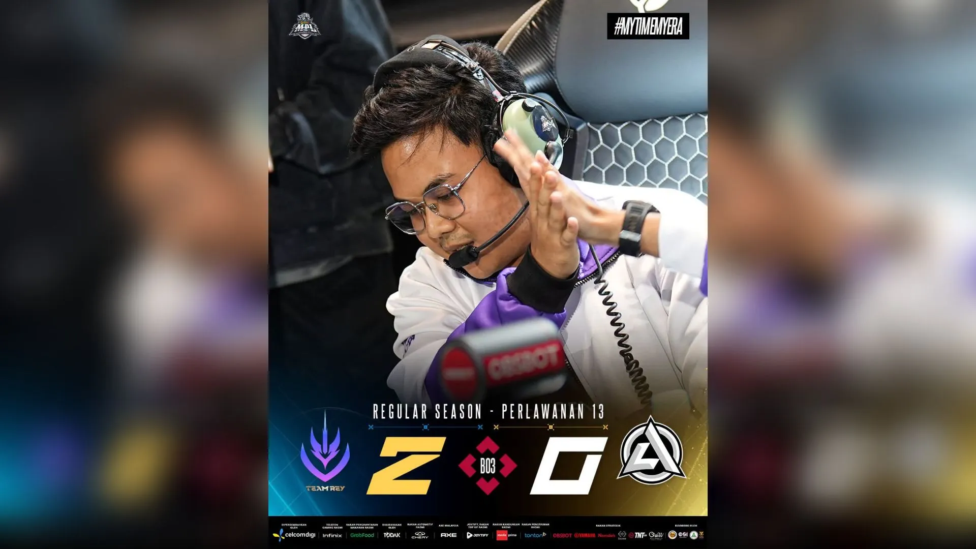 Team Rey meneruskan momentum positif dalam minggu kedua MPL MY Musim Ke-18 apabila menewaskan AC Esports dengan kemenangan bersih 2-0.
