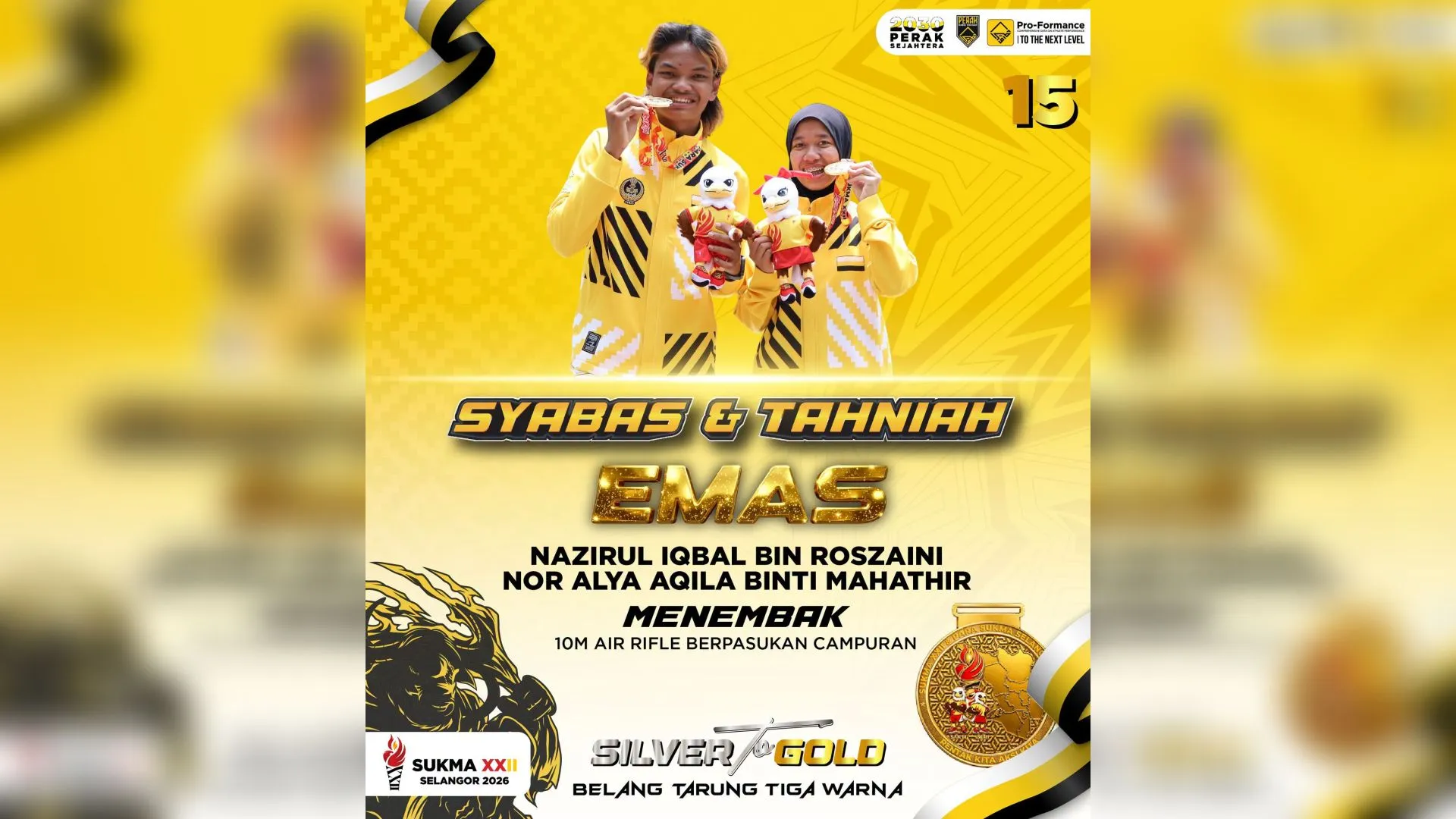 Selangor 2026: Empat tahun menanti, Nor Alya Aqila akhirnya genggam emas