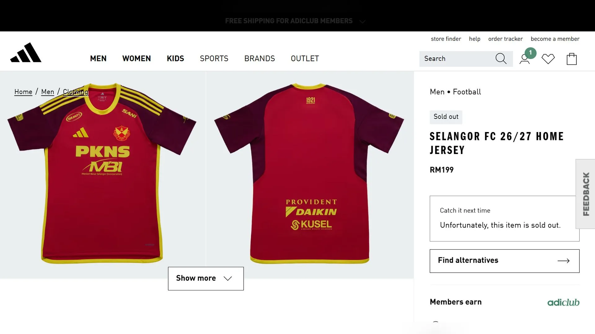 Fenomena Selangor! Jersi gergasi merah 'sold out' walaupun baru dilancar