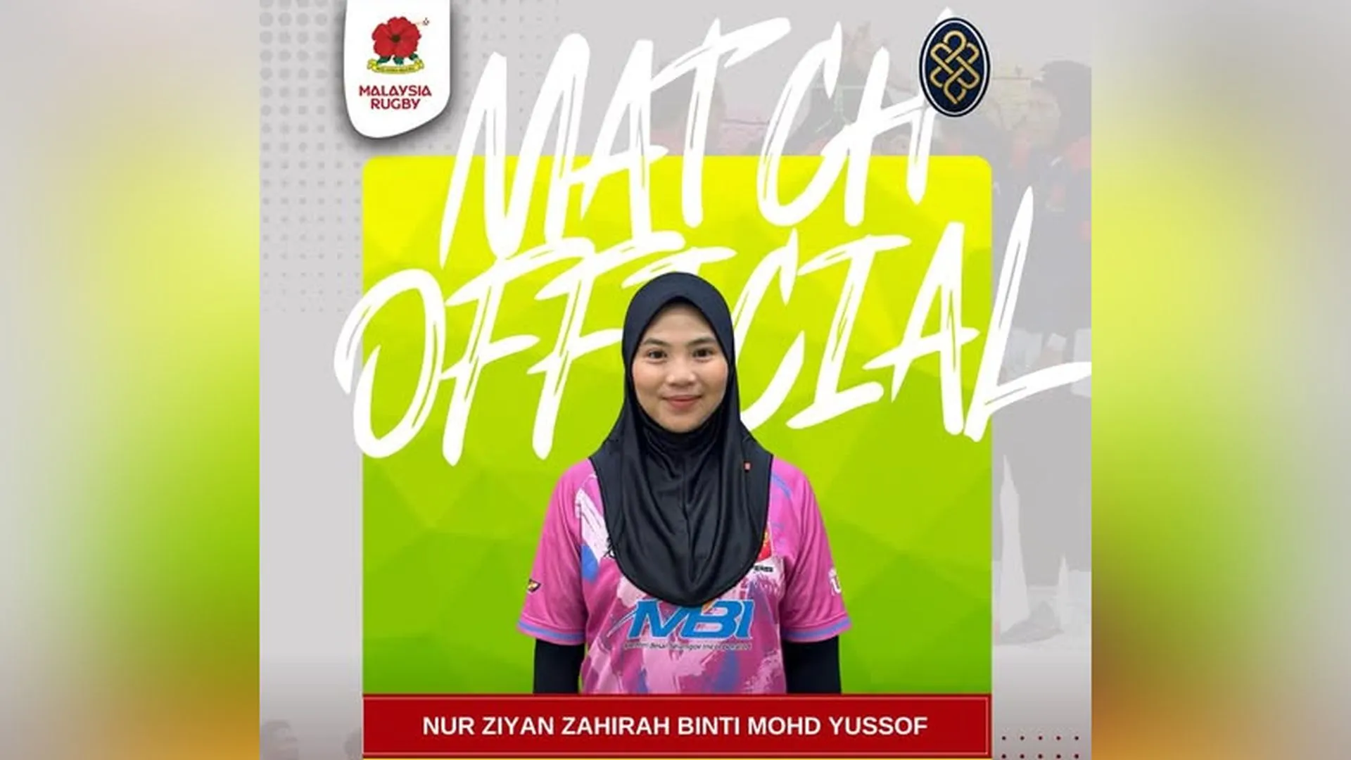 Nur Ziyan Zahirah cipta sejarah, bakal jadi pengadil wanita pertama SUKMA
