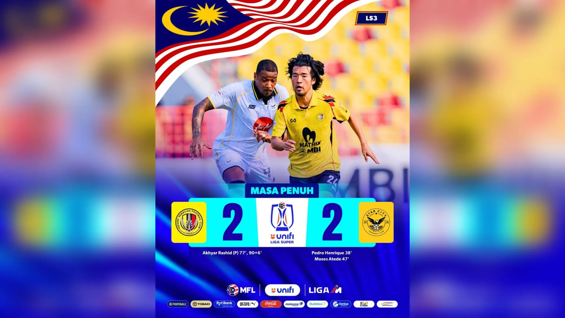 Negeri Sembilan bangkit ikat Star City