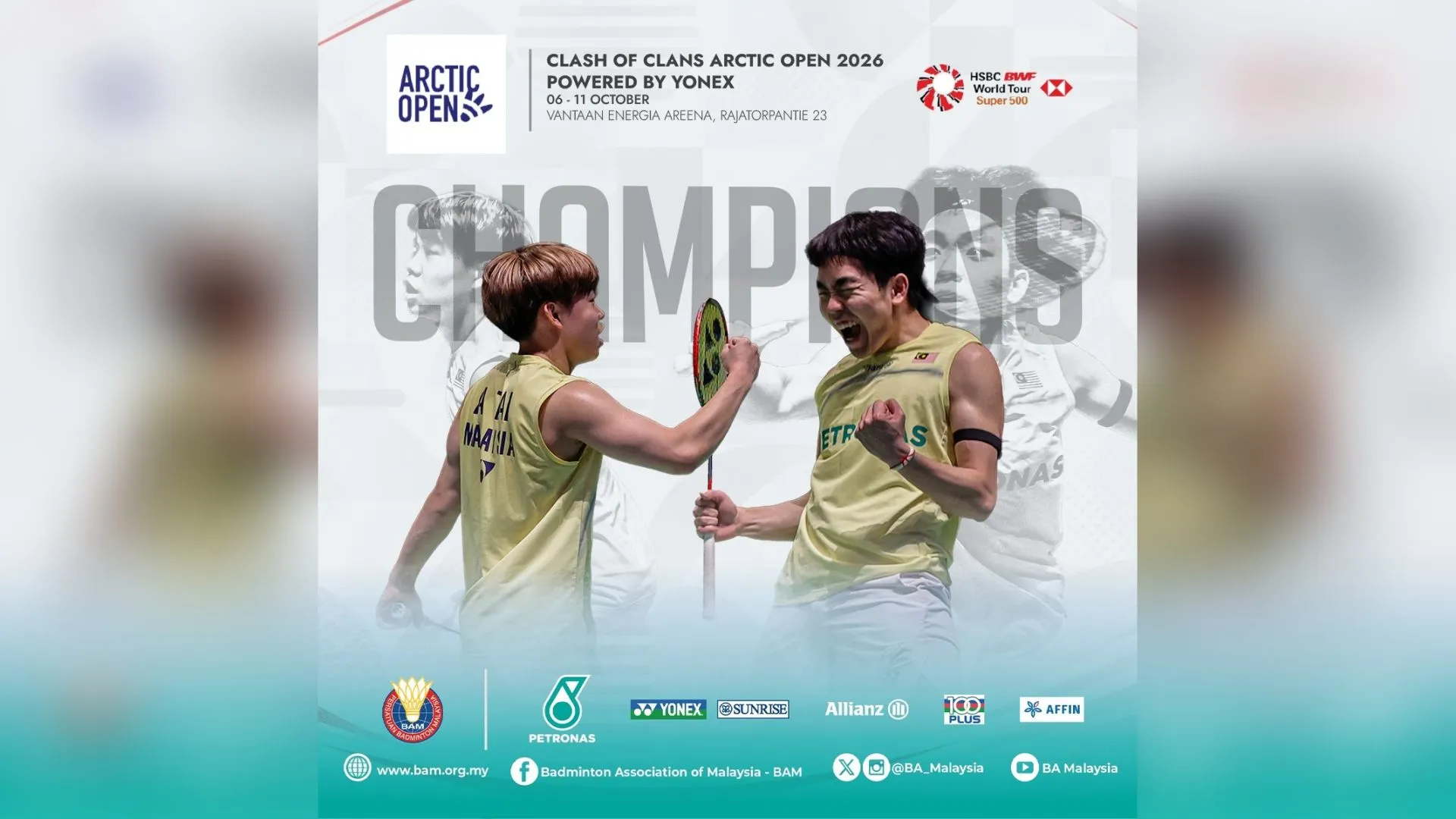 Aaron-Roy King's Arctic Open success ensures Malaysian silverware since 2023