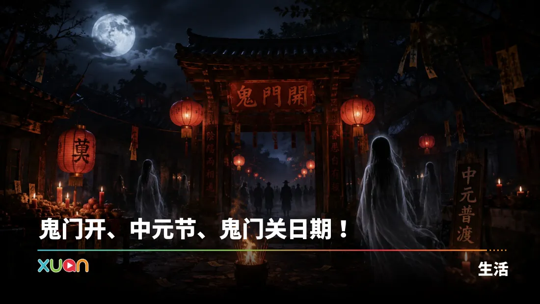 农历七月鬼门开！