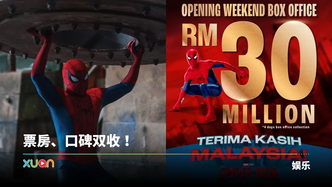 《Spider-Man: Brand New Day》大马上映4天突破3000万令吉