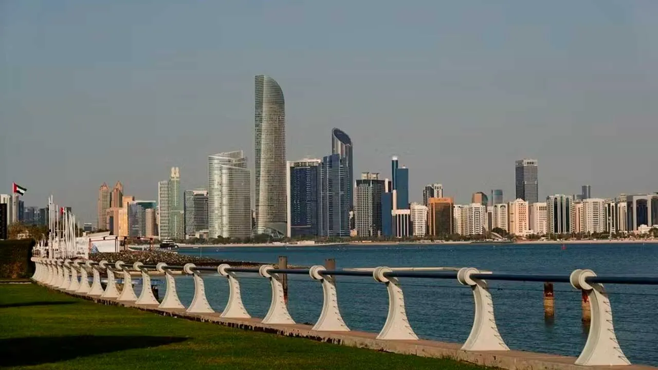 Skyline of Abu Dhabi, where New York University has a campus, February 28, 2026. STAFF / REUTERS