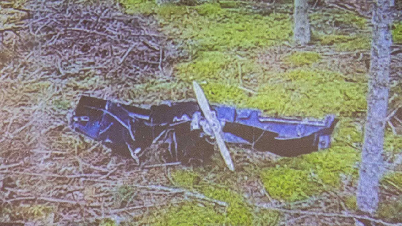 The image of a drone is displayed on a screen during a press conference in Kouvola, Finland March 29, 2026. Finland reported a suspected territorial violation by unmanned aerial vehicles in the southeast of the country, which the Finnish prime minister said was likely linked to Ukrainian drone attacks against Russia. Lehtikuva/Sasu Jarnstedt via REUTERS ATTENTION EDITORS - THIS IMAGE WAS PROVIDED BY A THIRD PARTY. NO THIRD PARTY SALES. NOT FOR USE BY REUTERS THIRD PARTY DISTRIBUTORS. FINLAND OUT. NO COMMERC