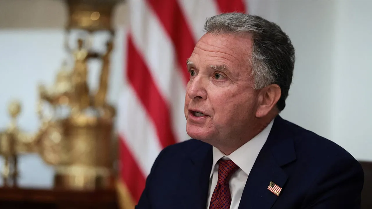 U.S. Special Envoy Steve Witkoff speaks during a cabinet meeting at the White House in Washington, D.C., U.S., March 26, 2026. REUTERS/Evelyn Hockstein