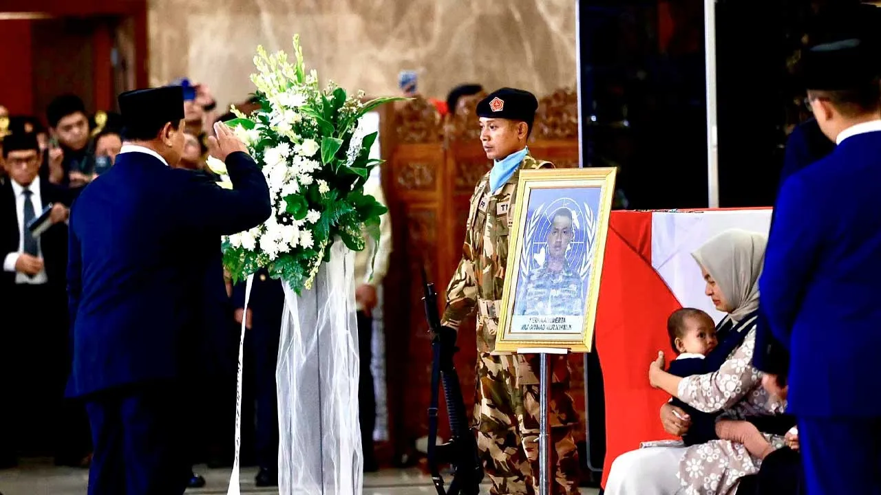 Indonesia mourns the fall of three TNI soldiers in noble duty as UN peacekeeping force in Lebanon.